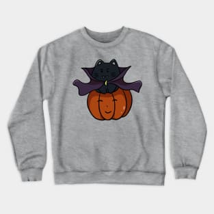 Cute vampire cat Crewneck Sweatshirt